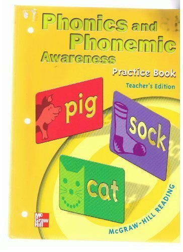 Book Phonics and Phonemic Awareness:Grade 1 Practice book(Teacher's Edition... free