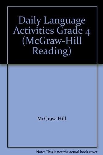 Book Daily Language Activities Grade 4 (mcgraw-hill Reading) [paperback] By free