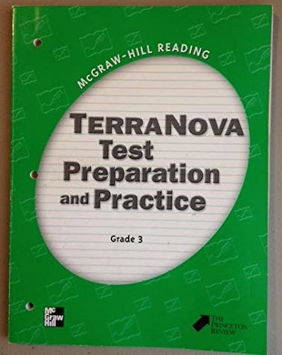 Book TerraNova Test Preparation and Practice Grade 3 (McGraw-Hill Reading) free