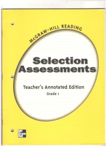 Book Selection Assessments Teacher's Annotated Edition Grade 1 (McGraw-Hill Reading) free