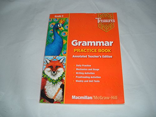 Book Macmillan Treasures Grammar Practice Book Annotated Teacher's Edition 3. (Paperback) free