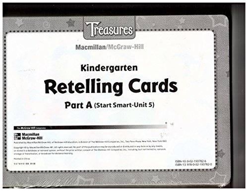 Book Kindergarten Retelling Cards Part a (Start Smart Unit 5) free