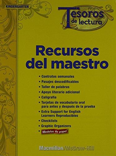 Book Tesoros De Lectura, A Spanish Reading/language Arts Program, Grade K, Teacher Resource Book (elementary Reading Treasures) (spanish Edition) free