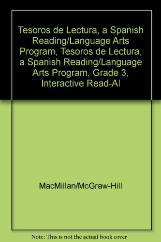 Book Tesoros de lectura, A Spanish Reading/Language Arts Program, Grade 3, Interactive Read-Aloud Anthology (ELEMENTARY READING TREASURES) free