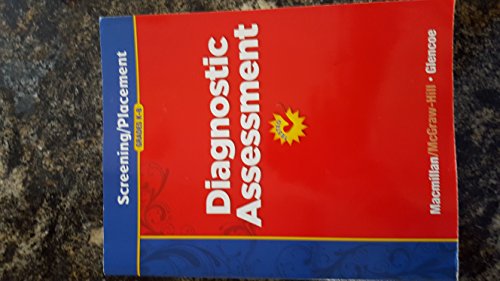 Book Diagnostic Assessment K-8 (California Treasures Screening/Placement) free