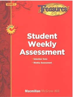 Book Treasures, Grade 1, Student Weekly Assessment free