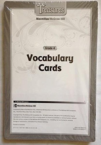 Book Treasures Vocabulary Cards: Grade 4 free