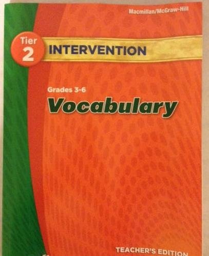 Book Tier 2 Intervention Grades 3-6 Vocabulary Teacher's Edition free