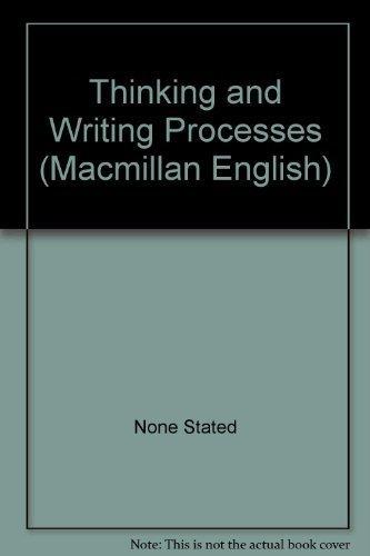 Book Macmillan English: Thinking And Writing Processes free