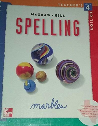 Book Spelling: Marbles, Level 4 Teacher's Edition free