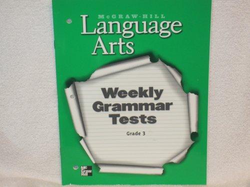 Book Language Arts Weekly Grammar Tests Grade 3 free