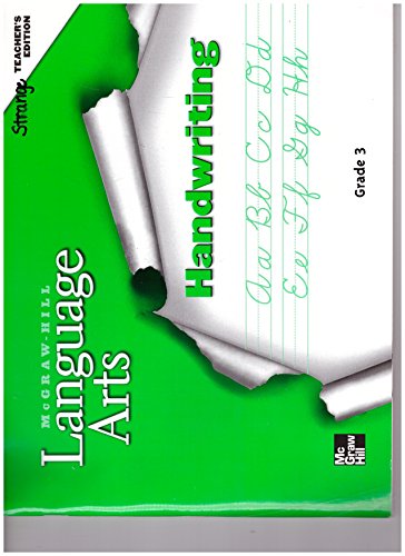 Book McGraw-Hill Language Arts: Handwriting Workbook, Grade 3, Teacher's Edition free