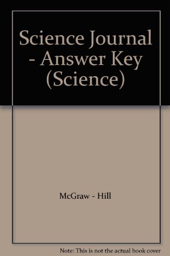 Book Science Journal - Answer Key (science) free