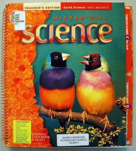 Book Teacher's Edition Earth Science Unit C And Unit D Grade 2 (mcgraw-hill Science) free