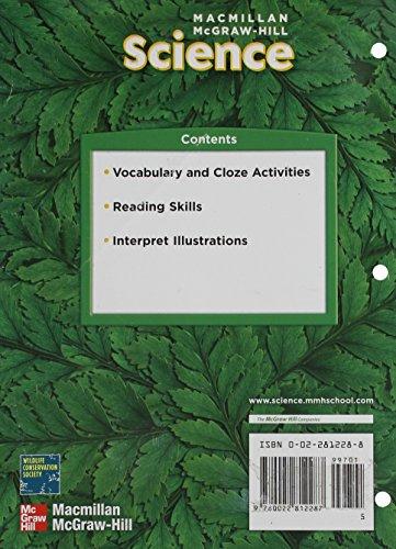 Book Macmillan/McGraw-Hill Science, Grade 5, Reading in Science Workbook (OLDER ELEMENTARY SCIENCE) free