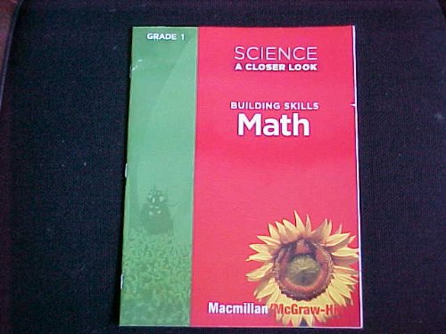 Book Science A Closer Look, Grade 1: Building Skills Math free