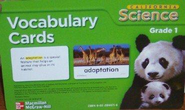 Book Vocabulary Cards Grade 1 (Califorina Science) free
