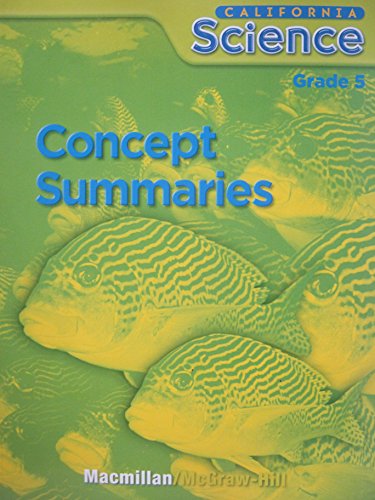 Book California Science Grade 5 Concept Summaries free
