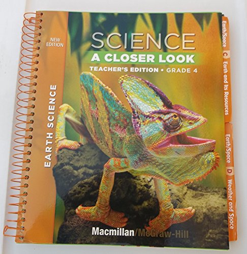 Book Science A Closer Look, Teachers Edition Grade 4 (McMillan McGraw Hill Earth Science -) free