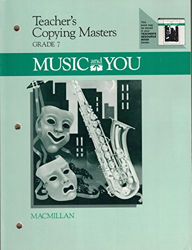 Book Music And You, Teacher's Copying Masters, Grade 7 free