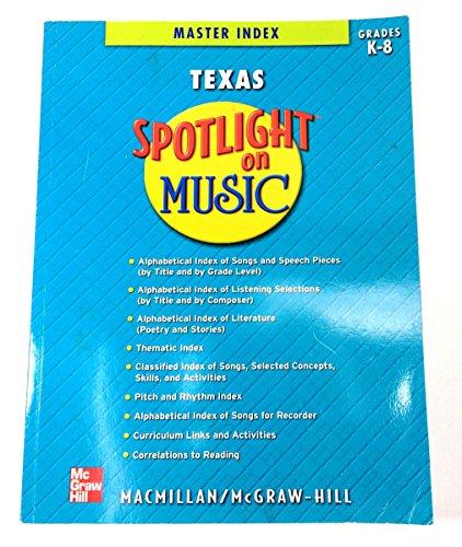 Book Spotlight On Music ((texas Master Index Grade K-8)) free
