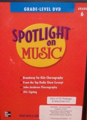 Book Grade-Level DVD, Grade 6 (Spotlight On Music) free