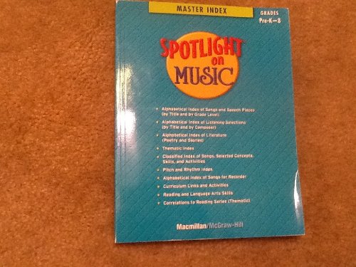 Book Spotling on Music - master Index - Graded Pre -K - 8 free