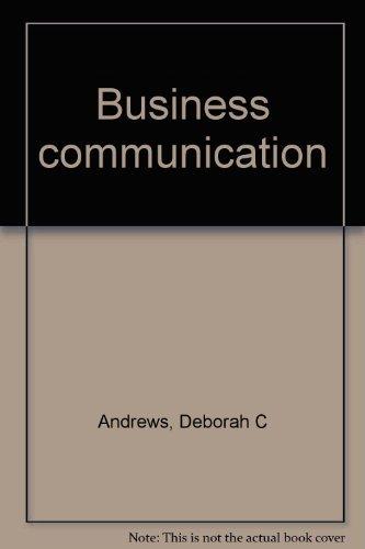 Book Business Communication : In The Global Economy free