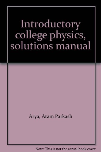 Book Introductory College Physics, Solutions Manual free