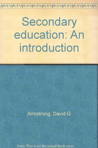 Book Secondary education: An introduction free