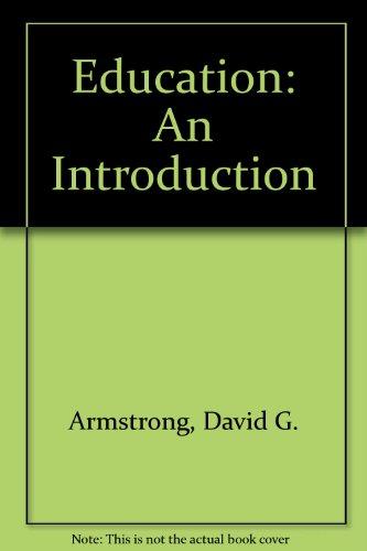 Book Education: An Introduction free