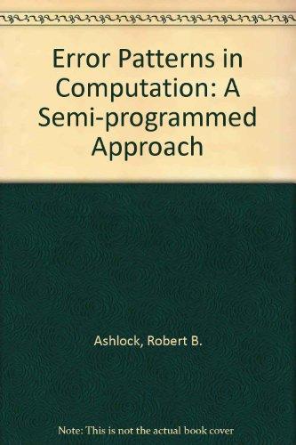 Book Error Patterns in Computation free
