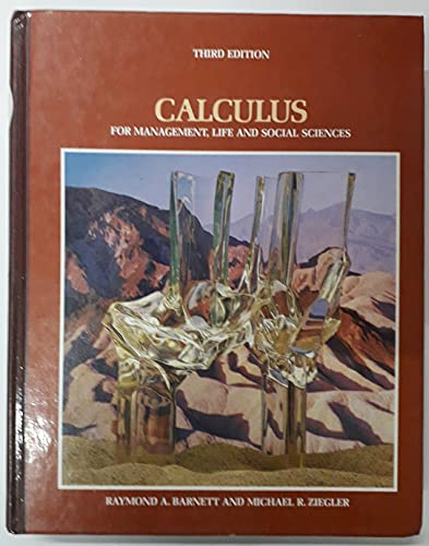 Book Calculus for Management, Life, and Social Science free