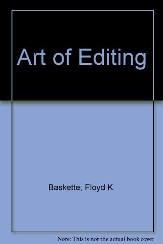 Book The Art Of Editing free