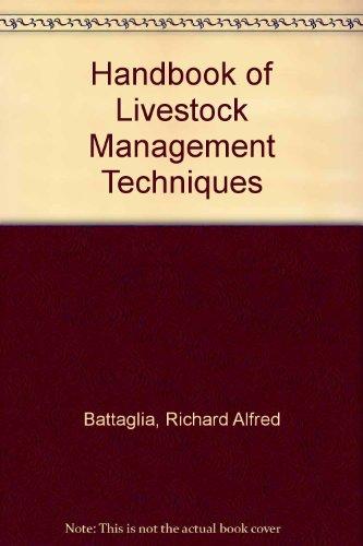 Book Handbook of Livestock Management Techniques free