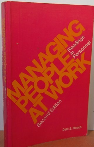 Book Managing people at work: Readings in personnel free