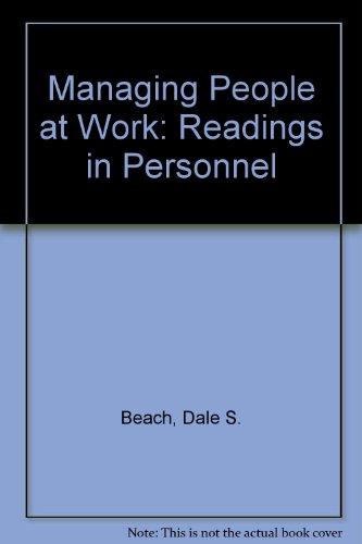 Book Managing People At Work: Readings In Personnel free