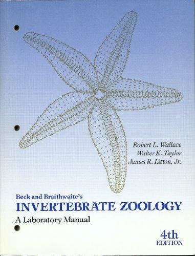 Book Beck and Braithwaites Invertebrate Zoology: A Laboratory Manual free