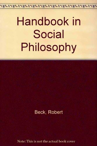 Book Handbook in social philosophy free