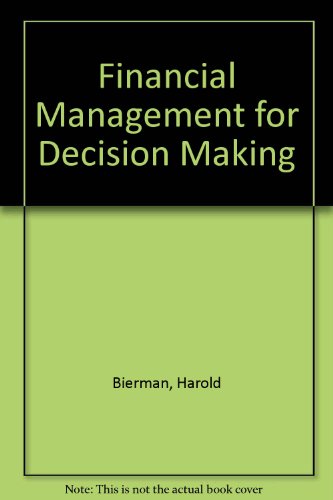 Book Financial Management for Decision Making free