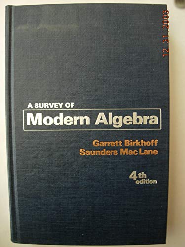 Book A Survey of Modern Algebra free