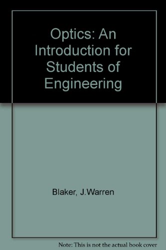 Book Optics: An Introduction for Students of Engineering free