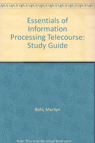 Book Essentials of Information Processing Telecourse: Telecourse Study Guide Study Guide free