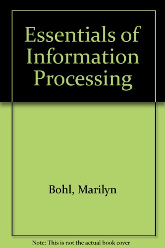 Book Essentials Of Information Processing free