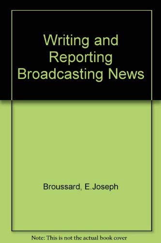 Book Writing And Reporting Broadcast News free