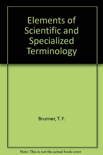 Book Elements of Scientific and Specialized Terminology free