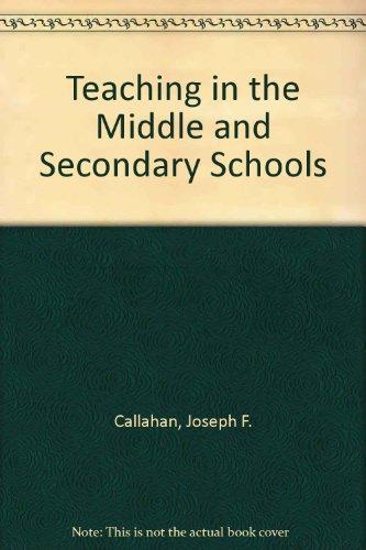 Book Teaching in the Middle and Secondary Schools free