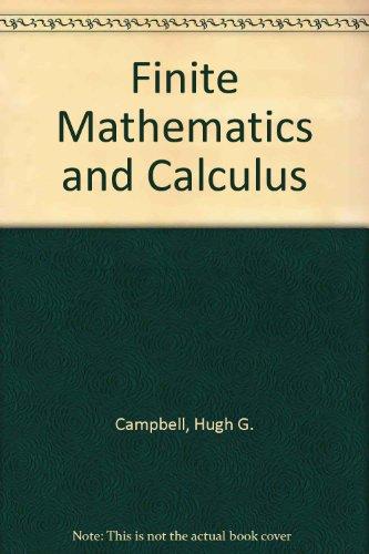 Book Finite Mathematics and Calculus: Applications in Business and the Social and Life Sciences free
