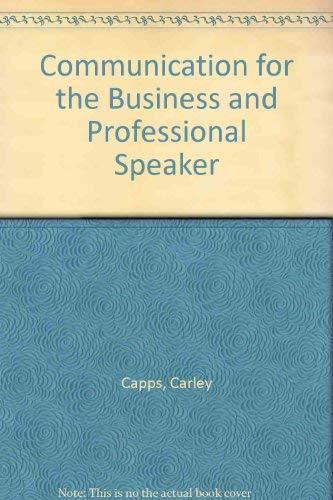 Book Communications for the Business and Professional Speaker free
