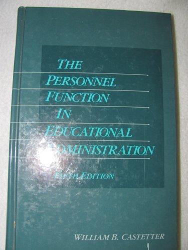 Book The Personnel Function in Educational Administration free